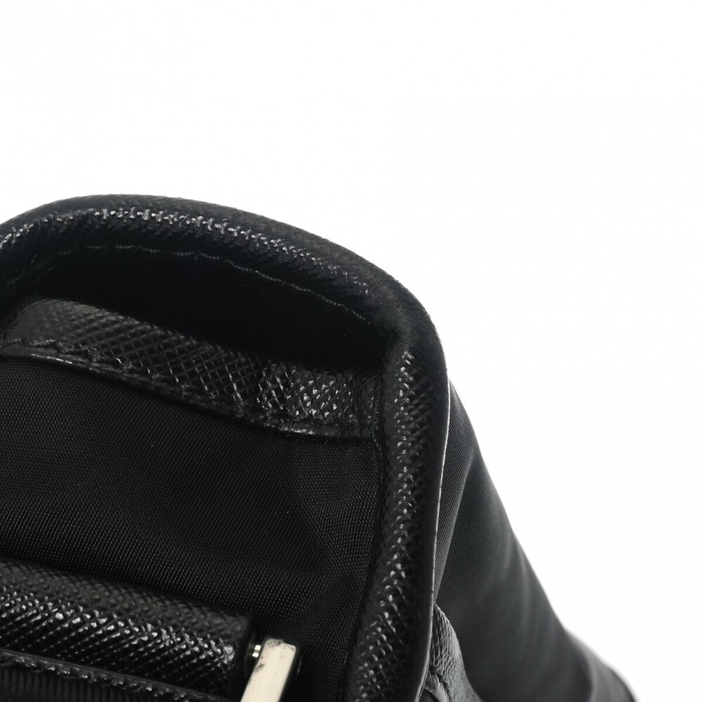 Prada black Re Saffiano shoulder bag Nylon leather - Picture 10 of 11